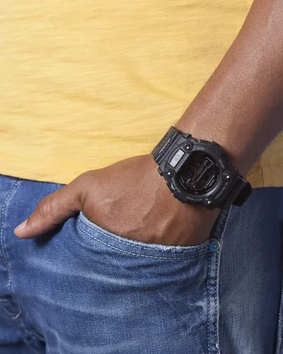 Vista 5 de CASIO - Reloj de cuarzo acrílico para hombre con correa de resina, color negro, 18 (modelo GW-7900B-1ER)