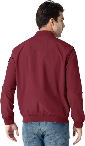 Vista 2 de Rdruko Chaqueta Bomber Ligera para Hombre Cazadora Cortavientos Casual Elegante a la Moda