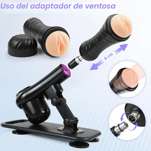 Vista 5 de Máquina sexual ANNGEOK Máquina de consolador automático de empuje sexual
