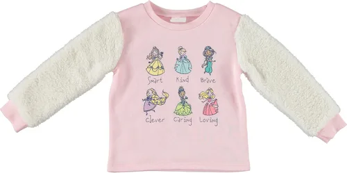 Vista 4 de Disney Baby Girls Frozen 2 Long Sleeve Fleece Shirt With Sherpa Sleeves Crop Pants