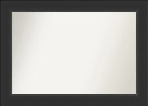 Vista 63 de Amanti Art Espejo personalizado, espejo de baño negro Astor, espejo de pared o espejo de tocador de baño sobre el fregadero (25 x 25 pulgadas)