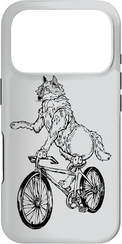 Vista 30 de Wolf Cycling Bicycle Funny Animal Cyclist Biking Bike Case for iPhone 17