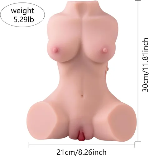 Vista 6 de Muñeca sexual vibradora masturbador masculino – AUSLOVE 5.29LB Muñecas sexuales vibratorias para hombres masturbación con 10 modos de vibración