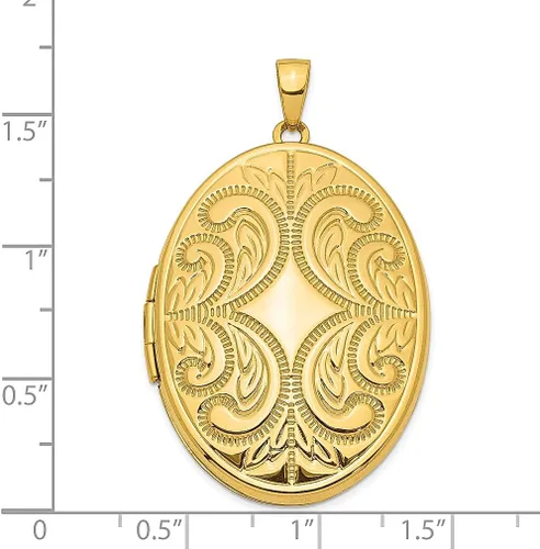 Vista 3 de Collar con medallón de fotos personalizado para familia, oro amarillo de 14 quilates, 1.496 in, joyería fina para mujer, regalos para ella, Piedra