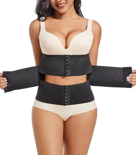Vista 2 de VENDAU Entrenador de cintura para mujer, faja moldeadora de cintura para el vientre inferior, faja moldeadora de cintura, corsé de control