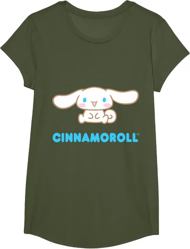 Vista 87 de Cinnamoroll Character Front and Back T-Shirt S Negro