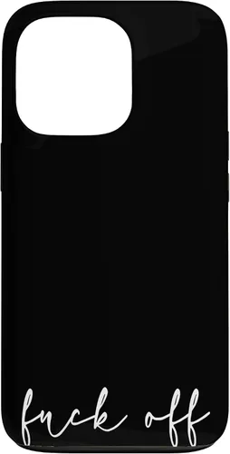 Vista 10 de Fuck Off - Carcasa para iPhone 17, diseño bohemio, con marco dorado, elegante y cursivo