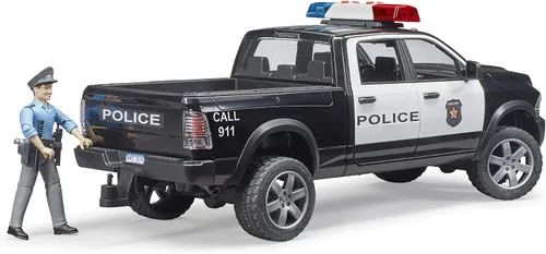 Vista 4 de Bruder 02505 Ram 2500 Camioneta Policial con Oficial de Policía