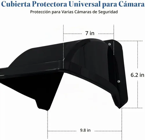 Vista 6 de Cubiertas universales para cámaras de seguridad, protección contra sol y lluvia, techo protector impermeable para cámaras Bullet y Dome, cubierta