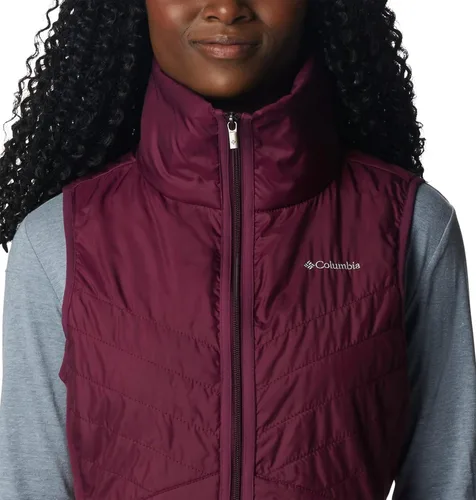 Vista 4 de Columbia Chaleco largo Mix It Around para mujer, Marionberry, XS