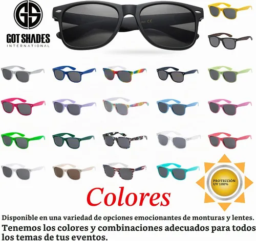 Vista 5 de Paquete de 10 lentes de sol a granel con protección UV para Bandera Americana Humo