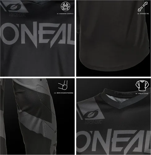 Vista 6 de O'NEAL Element V.24 Jersey Racewear Hombre Negro/Neón S