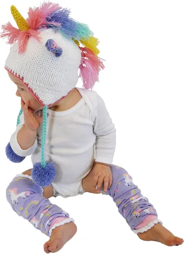 Vista 7 de Huggalugs Gorro de unicornio para bebés, niños pequeños y adultos