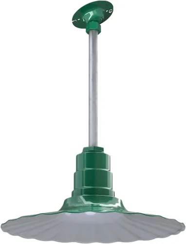 Vista 19 de Steel Lighting Co. Colgante Eagle Rock Lámpara montada en el techo Onda radial de 16 pulgadas vástago de 12 pulgadas Acero resistente