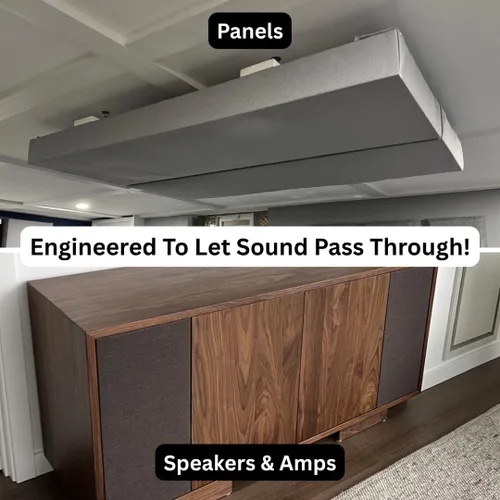 Vista 8 de SoundAssured Tejido Acústico - Tejido Acústicamente Transparente para Hacer Paneles Acústicos - Tejido Acústico para Paneles de Sonido DIY (50s Rosa)