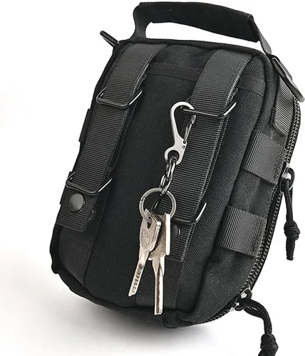 Vista 5 de Small Carabiner Clip Metal Spring Snap Hooks Mini Paracord Hanging Clips for Camera Strap, Flashlight, Key Chain