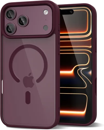 Vista 37 de oakxco Funda magnética transparente compatible con Magsafe, bonita funda delgada y transparente de poliuretano termoplástico no amarillenta, carcasa
