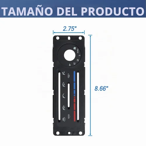 Vista 5 de DICMIC Panel de control del calentador Interior Trim para Mazda Miata 1990-1997 Replace# NA01-61-C04A