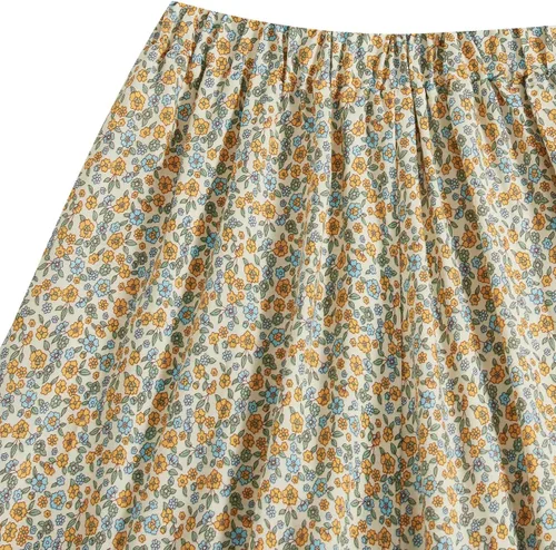 Vista 44 de Milumia Women Boho Vintage Floral Print Long Skirt Summer Tiered Maxi Skirt