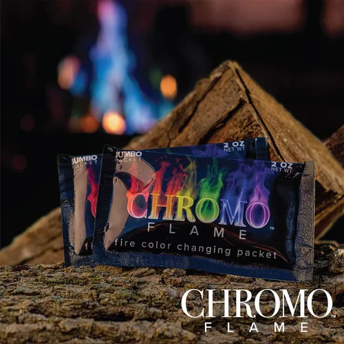 Vista 3 de Paquetes que cambian de color de fuego para hoguera, fogata, hoguera, chimenea al aire libre Místico, colorido, mágico, llamas arcoíris 4 onzas