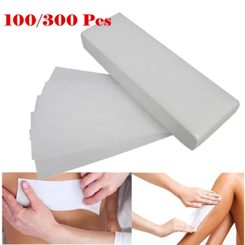 Vista 8 de ROSENICE 100pcs cera tiras papel profesional facial cuerpo depilación depiladora no tejida depiladora