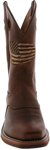 Vista 5 de Ariat Roughstock - Botas patrióticas de punta cuadrada para hombre, color marrón, 1