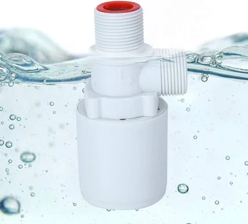Vista 4 de Estink Válvula de flotador automática, rosca de 3/4 pulgadas, control de nivel de agua vertical de plástico con filtro, válvula de bola con sensor