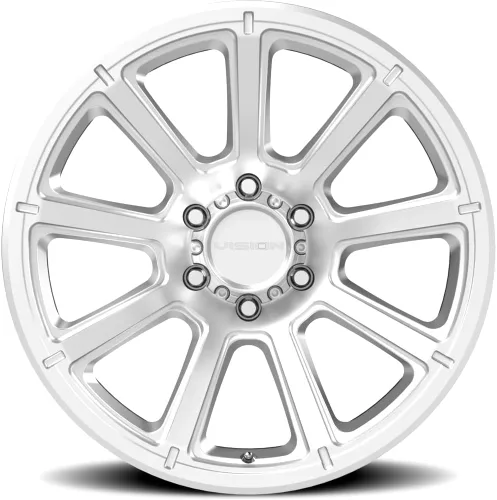 Vista 3 de Vision 353 Turbina 16x8 6x5.5" +0.000 in Llanta plateada 16" pulgadas