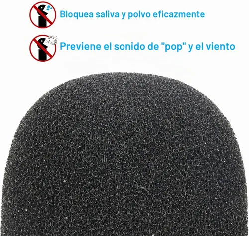 Vista 4 de YOUSHARES Filtro anti-pop para micrófono NT1-A - Funda de esponja para parabrisas de micrófono para Rode NT1-A, NT2-A, NTK, NT1000, NT2000, K2