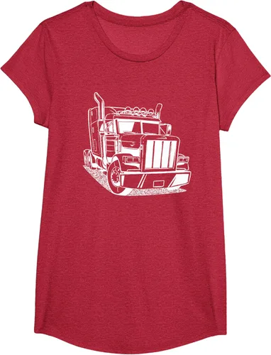 Vista 44 de Diesel Big Rig 18 Wheeler - Camiseta de camionero para camionero, Negro, S