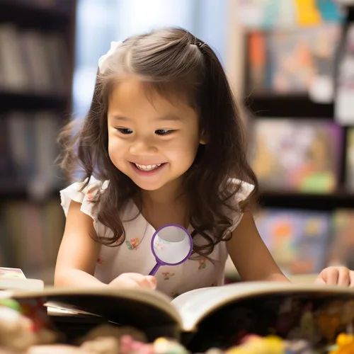 Vista 7 de 24 lupas para niños, lupa de plástico, lente de mano colorida, mini lupa 5X para niños, lectura en clase de ciencia, observación al aire libre