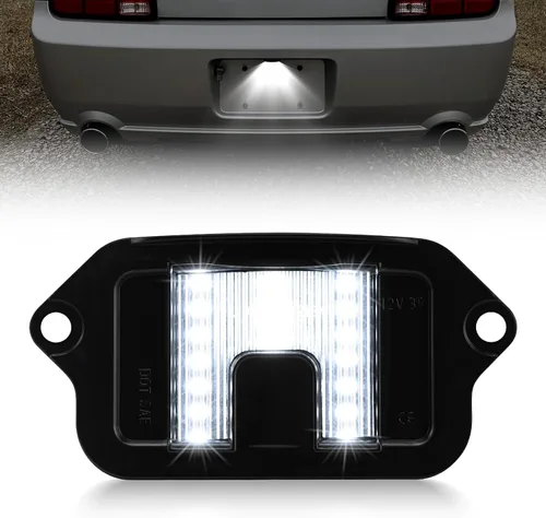Vista 9 de litzland Conjunto de 2 luces LED para placa de matrícula compatible con Ford Mustang 1994 1995 1996 1997 1998 1999 2000 2001 2002 2003 2004 Canbus
