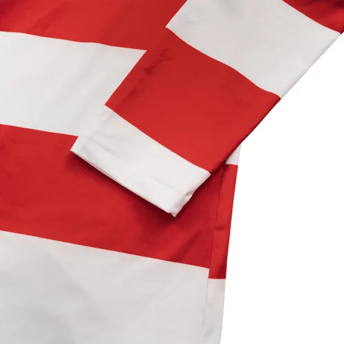 Vista 7 de BEEBY Conjunto de 3 piezas de camiseta divertida de manga larga a rayas rojas y blancas para hombre
