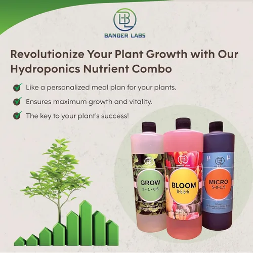 Vista 4 de Kit de nutrientes hidropónicos: cultiva, florece, micro alimento para plantas para cultivar verduras, frutas, flores, hierbas para suelo