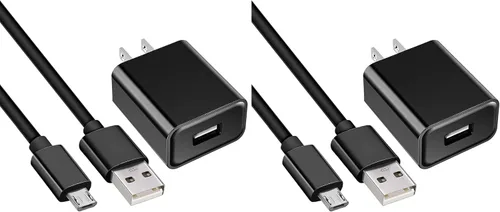 Vista 6 de Cable cargador de repuesto Amazon Fire TV Stick para Amazon TV Stick, Fire Tablet, compatible con teléfono Android Smasung, cable micro USB