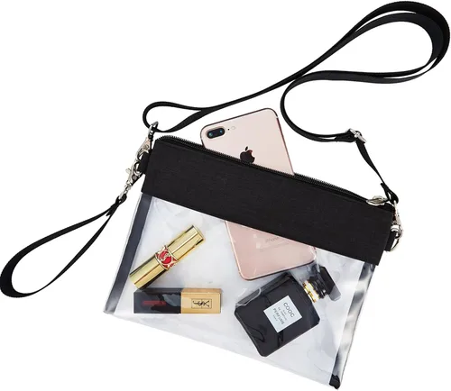 Vista 15 de Clear Crossbody Purse Bag Stadium Approved Clear Tote Bag for Work Concert Sports