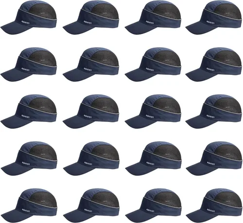 Vista 15 de MOHEEN Gorra de seguridad estilo gorra de béisbol con rayas reflectantes, ligera y transpirable, gorra de protección para la cabeza