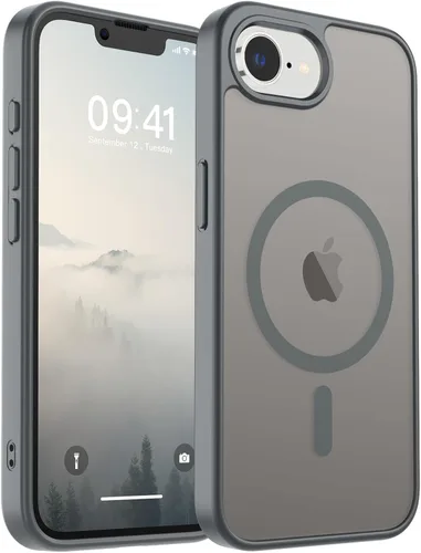 Vista 218 de SUPFINE Funda magnética para iPhone SE 2022 (3ª)/2020 (2ª), iPhone 8 (compatible con MagSafe) (protección contra caídas de grado militar), funda