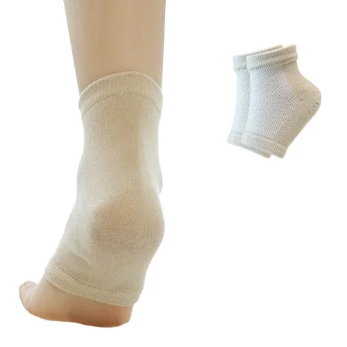 Vista 15 de Calcetines hidratantes de talón de gel para reparar el talón seco y agrietado, suaviza, calma y revitaliza tus pies, para hombres y mujeres