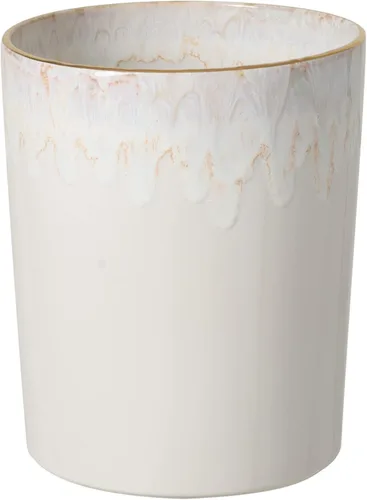 Vista 4 de Casafina Cubo de basura de cerámica – Colección Taormina, Aqua Accesorios de baño de cerámica Decoración de baño de calidad 8 x 9.75 pulgadas