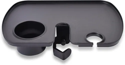 Vista 6 de Bandeja de soporte para micrófono, mesa de accesorios con abrazadera para micrófono con soporte para tazas, escritorio de fijación perfecto