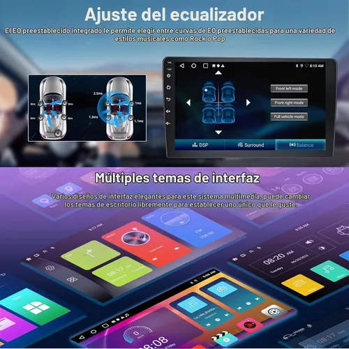 Vista 8 de 2G+64G Android 13 Estéreo de coche con Apple Carplay Android Auto para 2008-2012 Ford Escape Mazda Tribute 9 pulgadas pantalla táctil Radio de coche