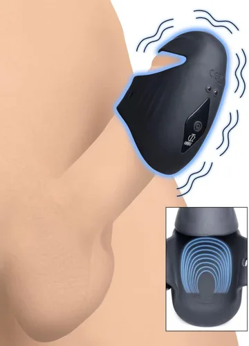 Vista 9 de Estimulador vibratorio de cabeza de pene de silicona 8X