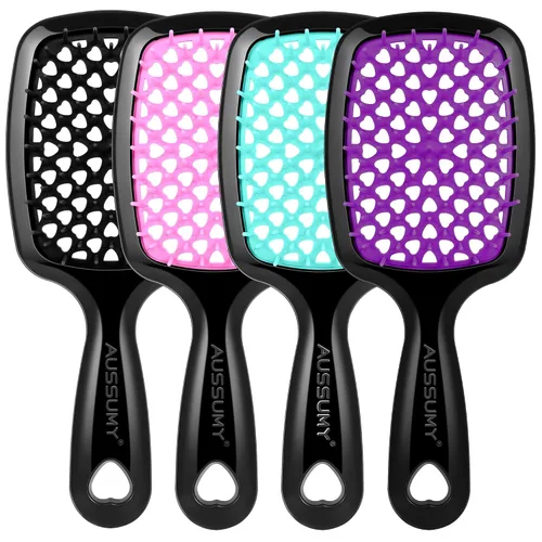 Vista 8 de 2 Pack Cepillo para Desenredar con Ventilación - Cepillo Desenredante con Cerdas Suave para Cabello Sin Enredos - Ideal para Cabello Natural