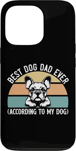 Vista 10 de French Bulldog Lover Best Dog Dad Ever Funny Pet Parent Gift Case for iPhone 17