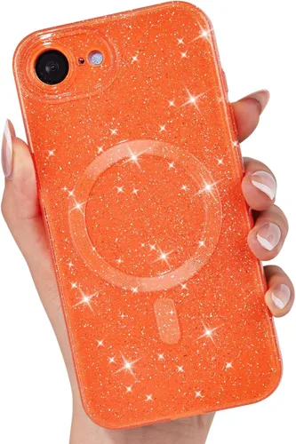 Vista 44 de LoeoeL Funda para iPhone 12 con Purpurina Compatible con Magsafe, Femenina Linda Brillante Magnética Mag Safe Bonita Funda para Teléfono