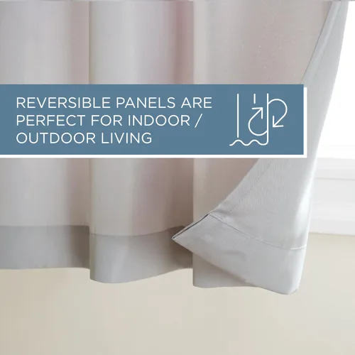 Vista 18 de TOWN & COUNTRY BASICS Cabana Cortinas Sólidas de Peso Pesado para Interiores y Exteriores, Opacidad de Filtrado de Luz con Parte Superior de Ojales