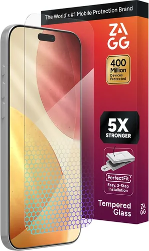 Vista 57 de ZAGG Glass Elite Protector de Pantalla para iPhone SE (3ª/2ª Gen), 8, 7, 6s, 6 – Máxima Protección contra Impactos y Arañazos, Vidrio