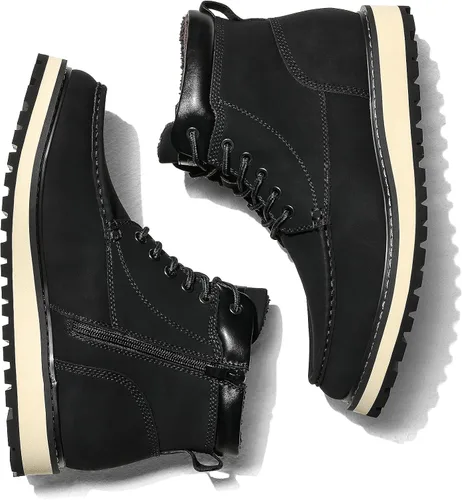 Vista 6 de Bruno Marc Botas estilo mocasín para hombre, cómodas, informales, con cuña