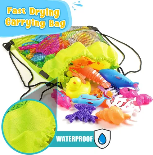Vista 3 de Goody King Juego de pesca magnético, juguetes de piscina para niños, mesa de agua para interiores y exteriores, juguetes de fiesta de carnaval